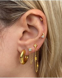 Izoa - Nevaeh Hoop Earrings