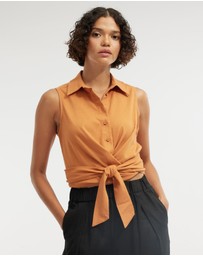 Amelius - Naomi Wrap Crop Shirt