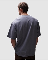 Topman - Extreme Oversized Washed Raw Seam Detail T-Shirt