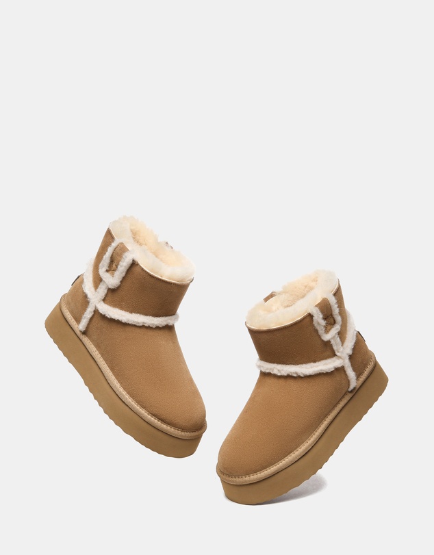 EVERAU - EverAU Ugg Schunck Platform Cow Suede Upper UGG Boots