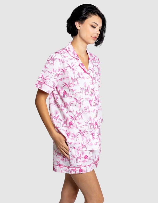 Sant And Abel - Women's Skydog Pink Short PJ Set