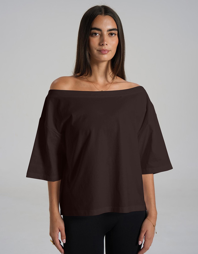 Leelo Active - Off Shoulder Cotton Tee