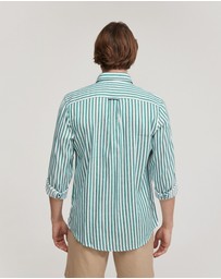 Oxford - Fergus Linen Striped Shirt