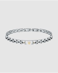 Maserati - Stainless Steel Trident 22cm Bracelet
