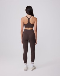 Upstate - Air Sculpt Move Crop - Ground Coffee