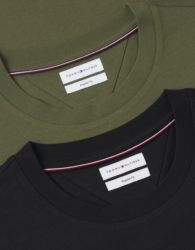 Tommy Hilfiger - 2-Pack Stacked Logo Jersey T-Shirts