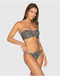 Nip Tuck Swim - Black Gold Rush Jacinta Bikini Top