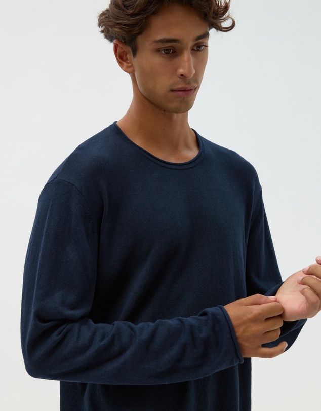 AERE - Easy Linen Blend LS Tee