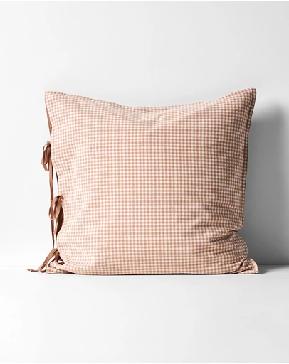 Aura Home - Mini Gingham European Pillowcase