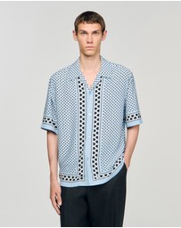 Sandro - All Over Coeur Mc Shirt