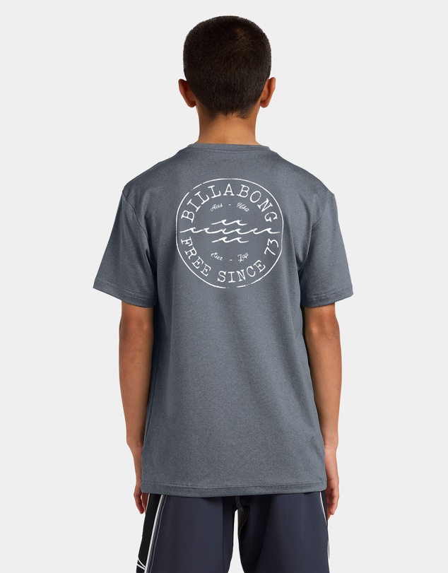 Billabong - Boys 8 to 16 Boys Big Wave Daz Loose Fit Short Sleeve Rashguard