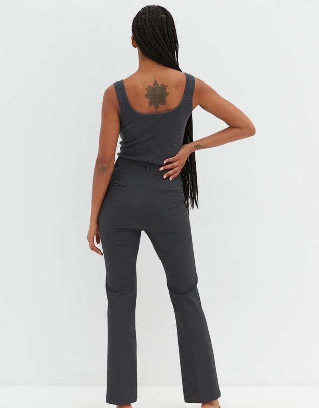 Style Addict - Jessie Knit Tank Top - Dark Grey