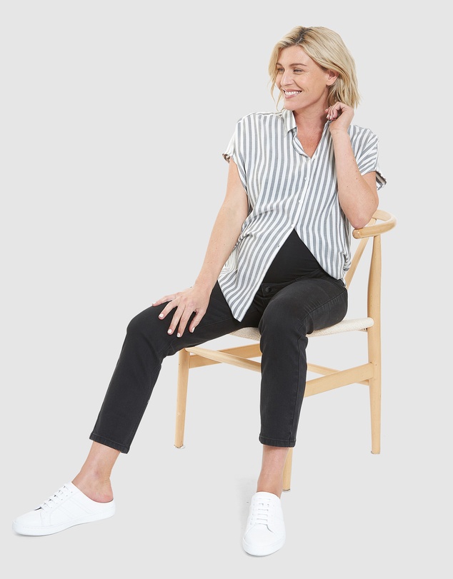 Ripe Maternity - Hunter Over Bump Crop Jean