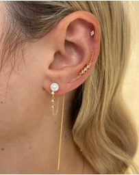 Izoa - Natalie Drop Stud Earrings