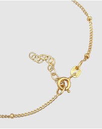 Elli Jewelry - Bracelet Hand Chain Ball 925 Sterling Silver Gold-plated