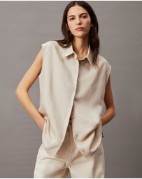 Calvin Klein - Relaxed Cut Out Detail Shirt