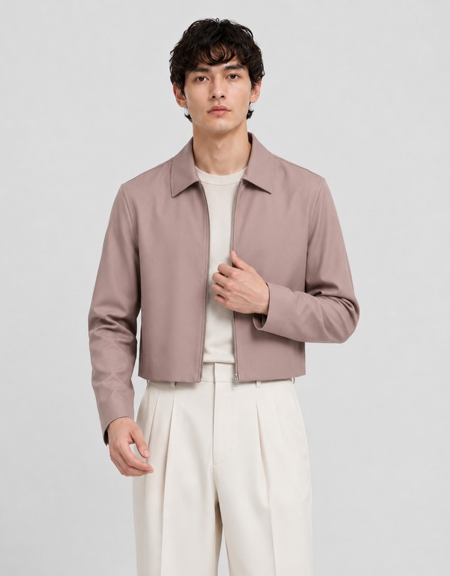 Justin Cassin - Judd Cropped Zipper Jacket