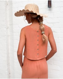 Esther & Co - Lizzo Top - Rust