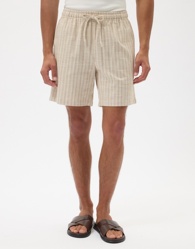 AERE - Summer Stripe Cotton Shorts