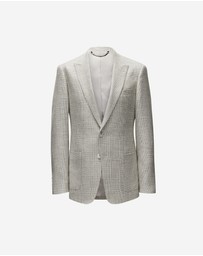 Calibre - Wool Linen Check Blazer