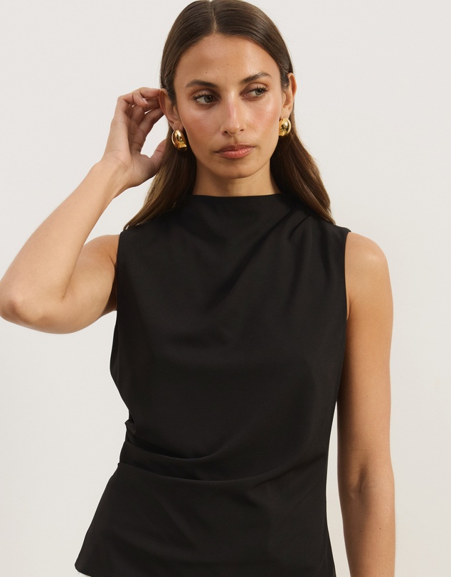 Atmos&Here - Veya Sleeveless Draped Top