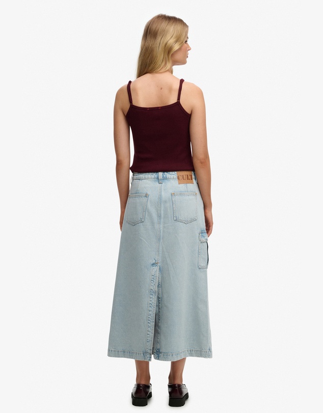Superdry - Denim Cargo Maxi Skirt