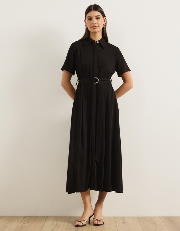 Atmos&Here - Harriet Viscose Twill Midi Dress