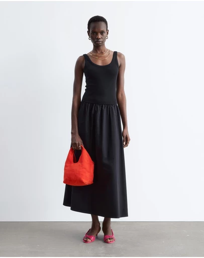 & Other Stories - Cotton Rib Tank Midi Dress