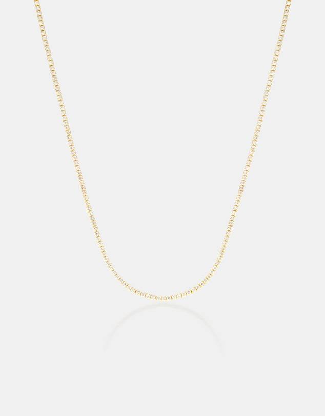 The Silver Collective - Tennis Necklace Fine Gold