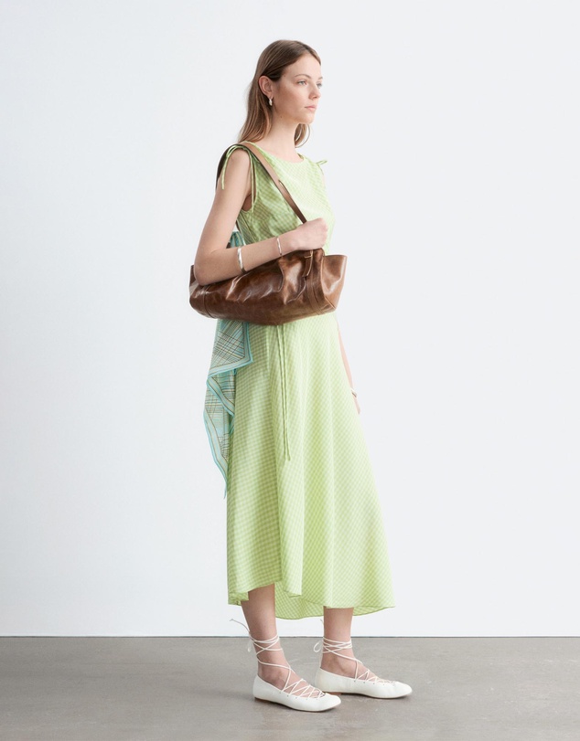 & Other Stories - Asymmetric Draped Midi Dress
