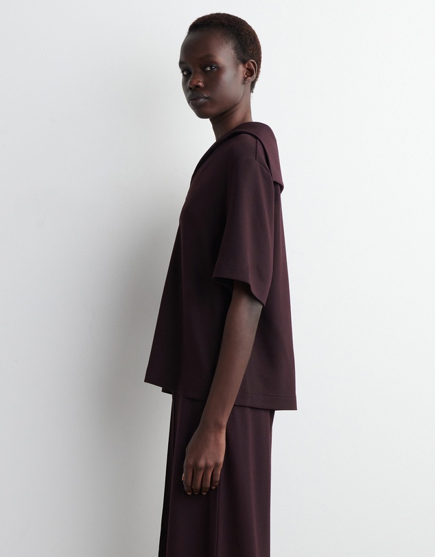 COS - Sailor-Collar Jersey T-Shirt