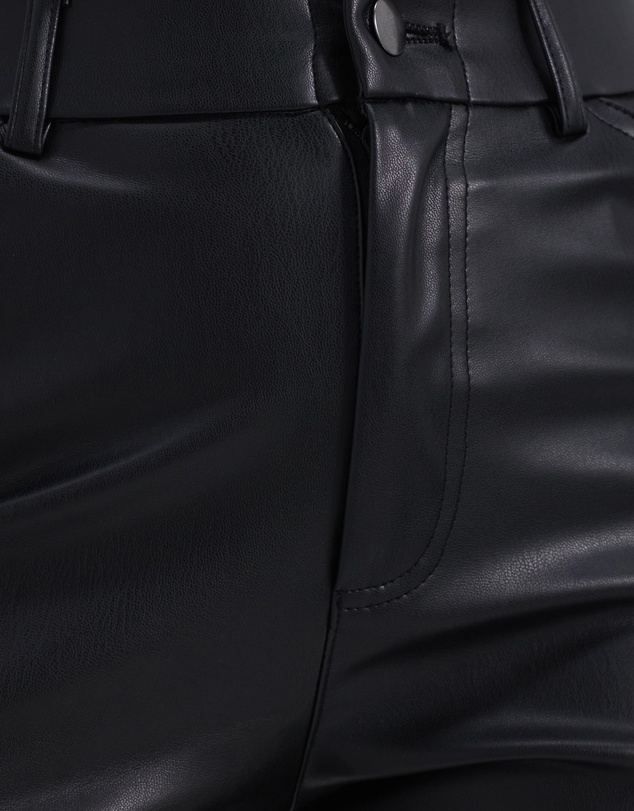 Dazie - True Calling Faux Leather High-Waisted Pants