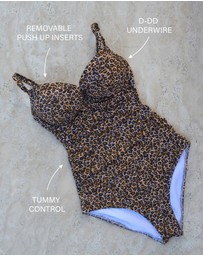 Nip Tuck Swim - Exotic Animal Ruth D/DD Underwire One Piece
