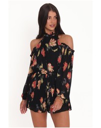 Petal & Pup - Hillary Playsuit - Black Floral
