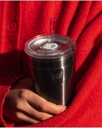 KeepCup - Thermal Cold Cup 12oz Reusable Coffee Cup with Straw Lid