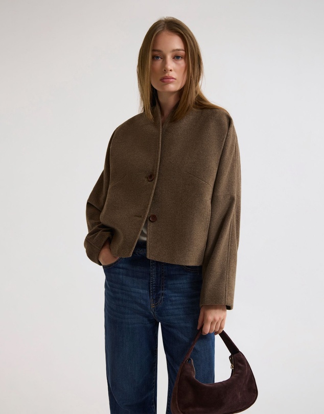 Oxford - Asher Wool Blend Cocoon Jacket