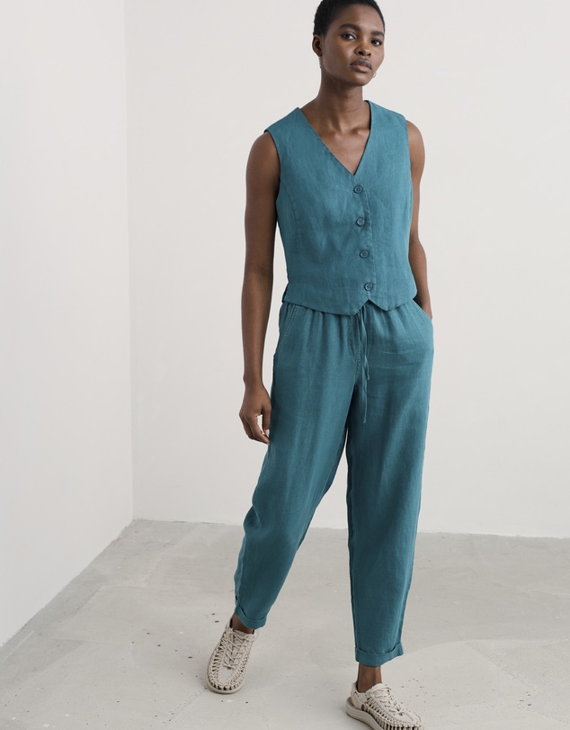 Seasalt - Seasalt Cornwall Blue Blinker Waistcoat