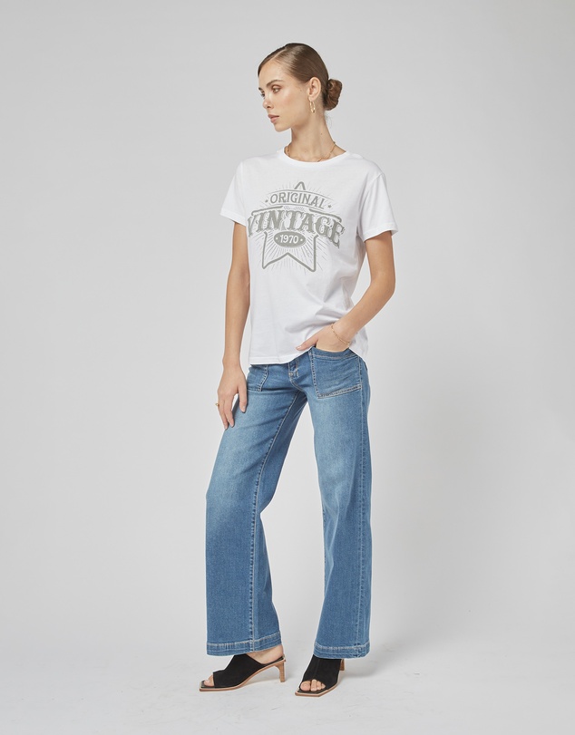DRICOPER DENIM - Carrie Rodeo Blue Wide Straight Leg Jeans