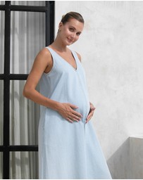 Soon Maternity - Emily Denim Maxi Dress