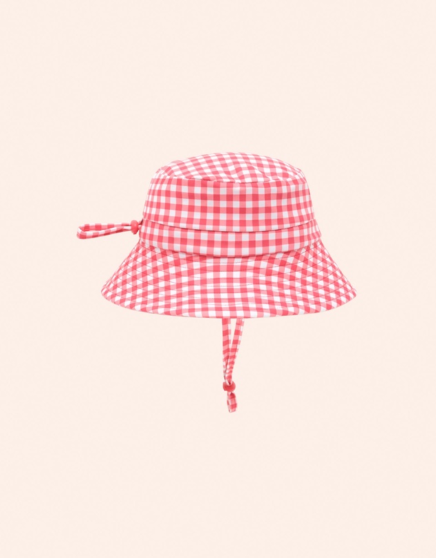 Huxbaby - Cherry Bow Gingham Swimhat - Kids