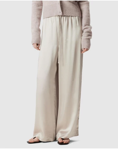 & Other Stories - Drawstring Satin Trousers