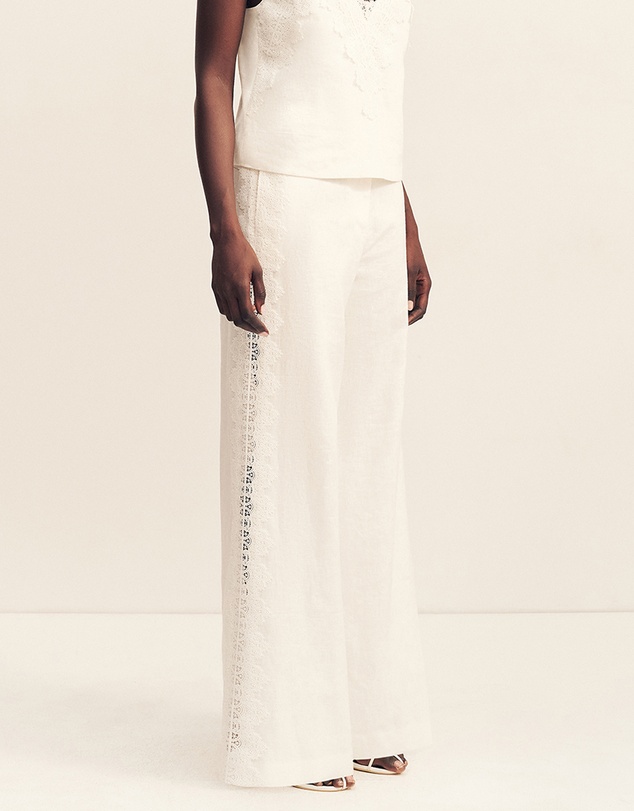 Shona Joy - Toile Lace Wide Leg Pants