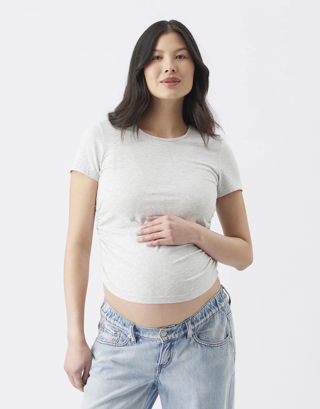 Ripe Maternity - Organic Cotton Ruched Tee