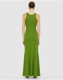 Christopher Esber - Paisley Rushed Disconnect Tank Dress