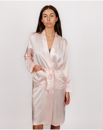 SILK MAGNOLIA - Silk Robe Dressing Gown