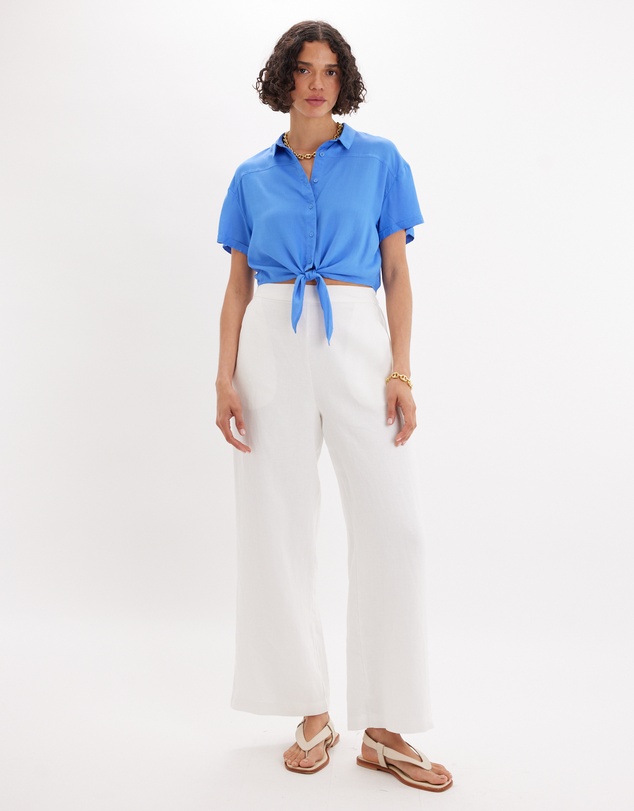 Amelius - Amabel Short Sleeve Crop Shirt