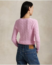 Polo Ralph Lauren - Cable-Knit Cotton V-Neck Sweater - ICONIC EXCLUSIVE