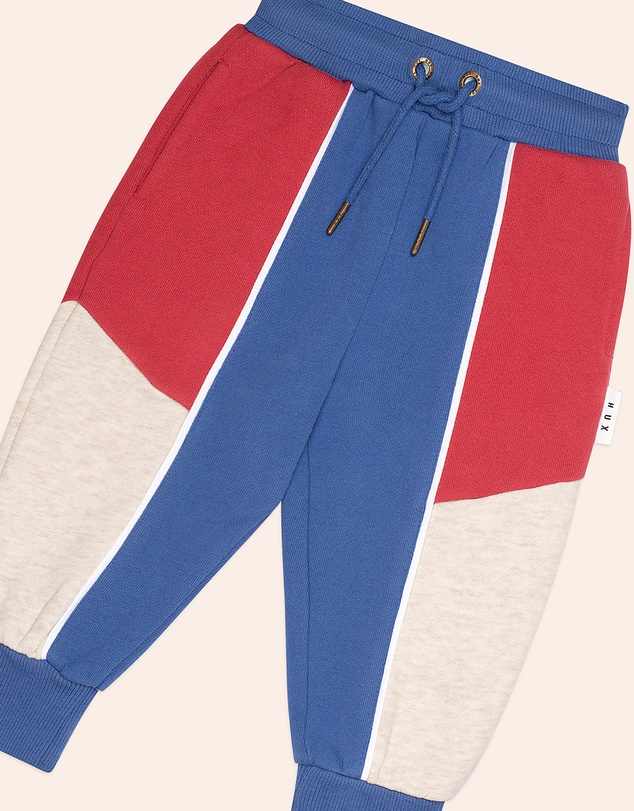 Huxbaby - Colour Block Spliced Pants - ICONIC EXCLUSIVE - Babies-Kids