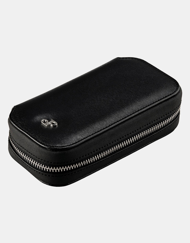 Wolf - Wolf Philipp 2 Piece Watch Zip Case Black