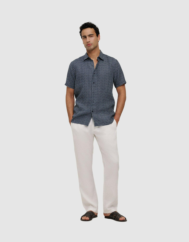 Trenery - Mesa Linen Short Sleeve Shirt